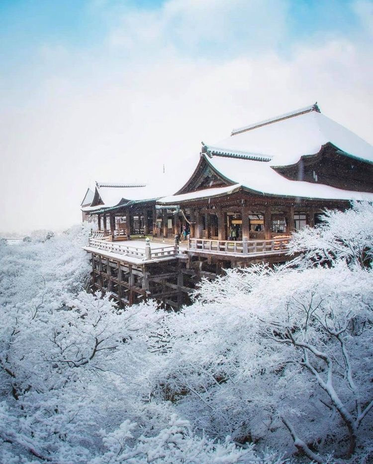 kyoto cảnh tuyết