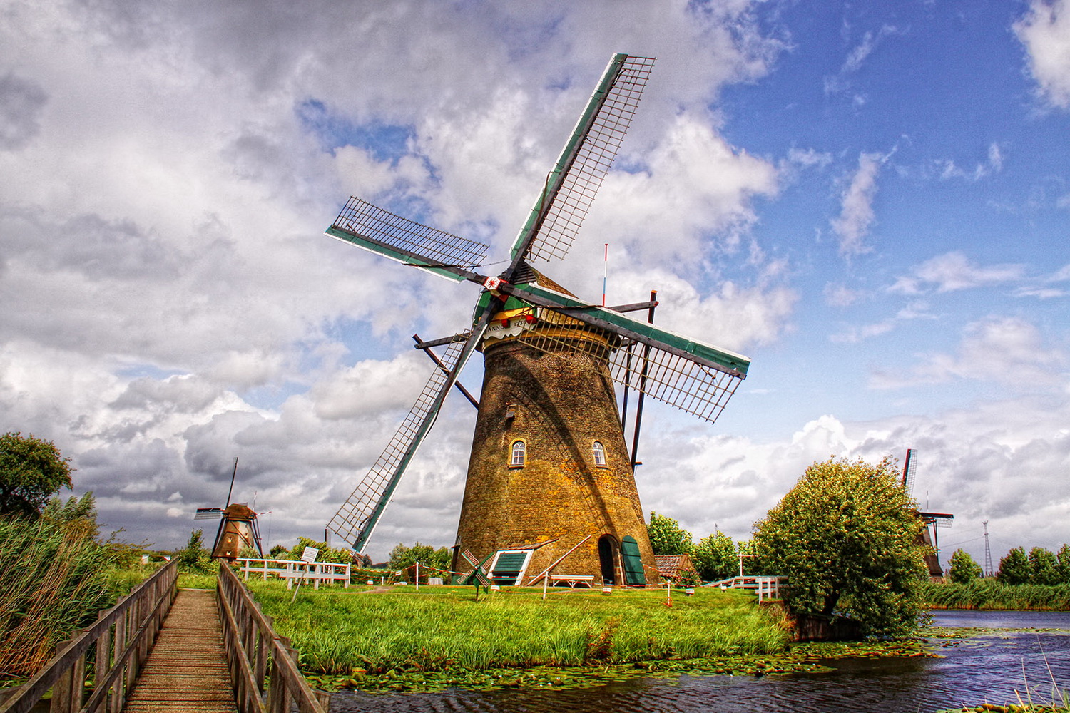 ngôi làng cối xay gió Kinderdijk
